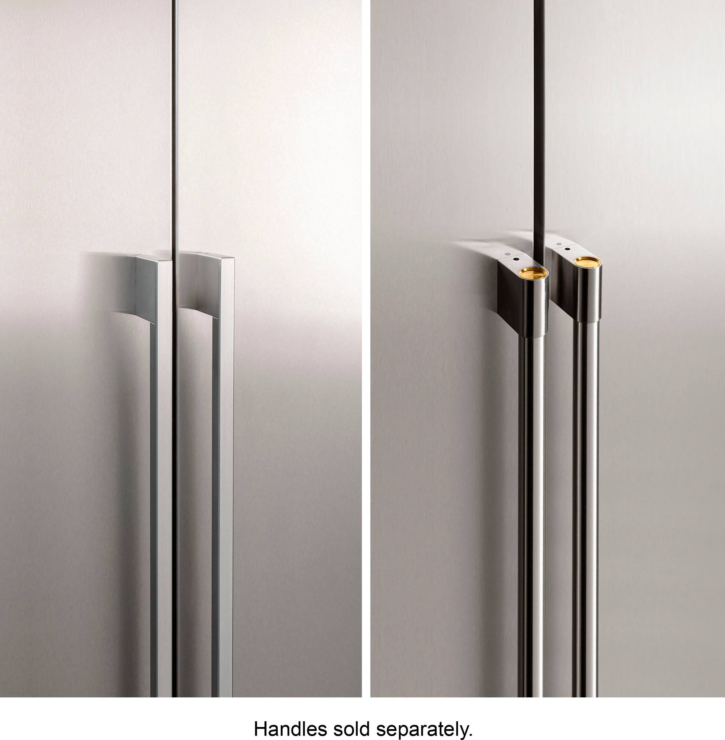 Alt View 3. Monogram - 20.2 Cu. Ft. Bottom-Freezer Counter-Depth Refrigerator - Custom Panel Ready - Stainless Steel.