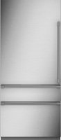 Monogram - 20.2 Cu. Ft. Bottom-Freezer Counter-Depth Refrigerator - Custom Panel Ready - Stainless Steel - Front_Zoom