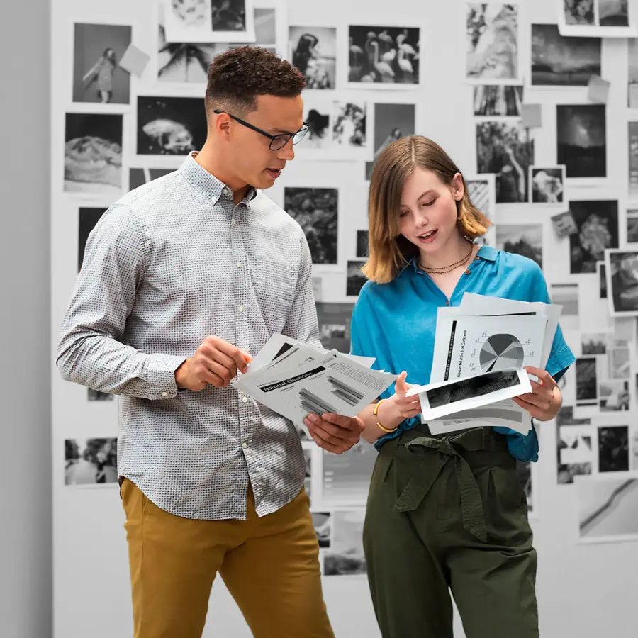 Save time and paper with auto 2-sided printing.