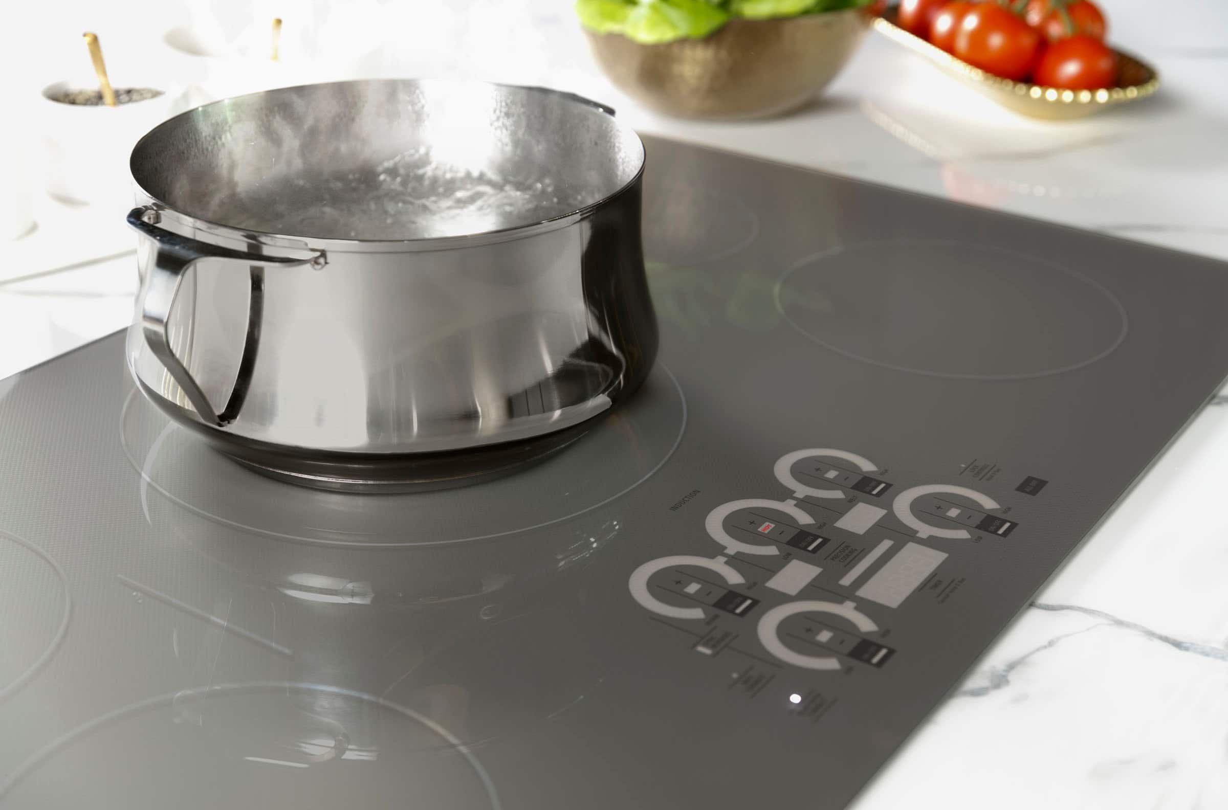 Alt View 22. Monogram - 30" Built-In Induction Cooktop - Black Graphite.