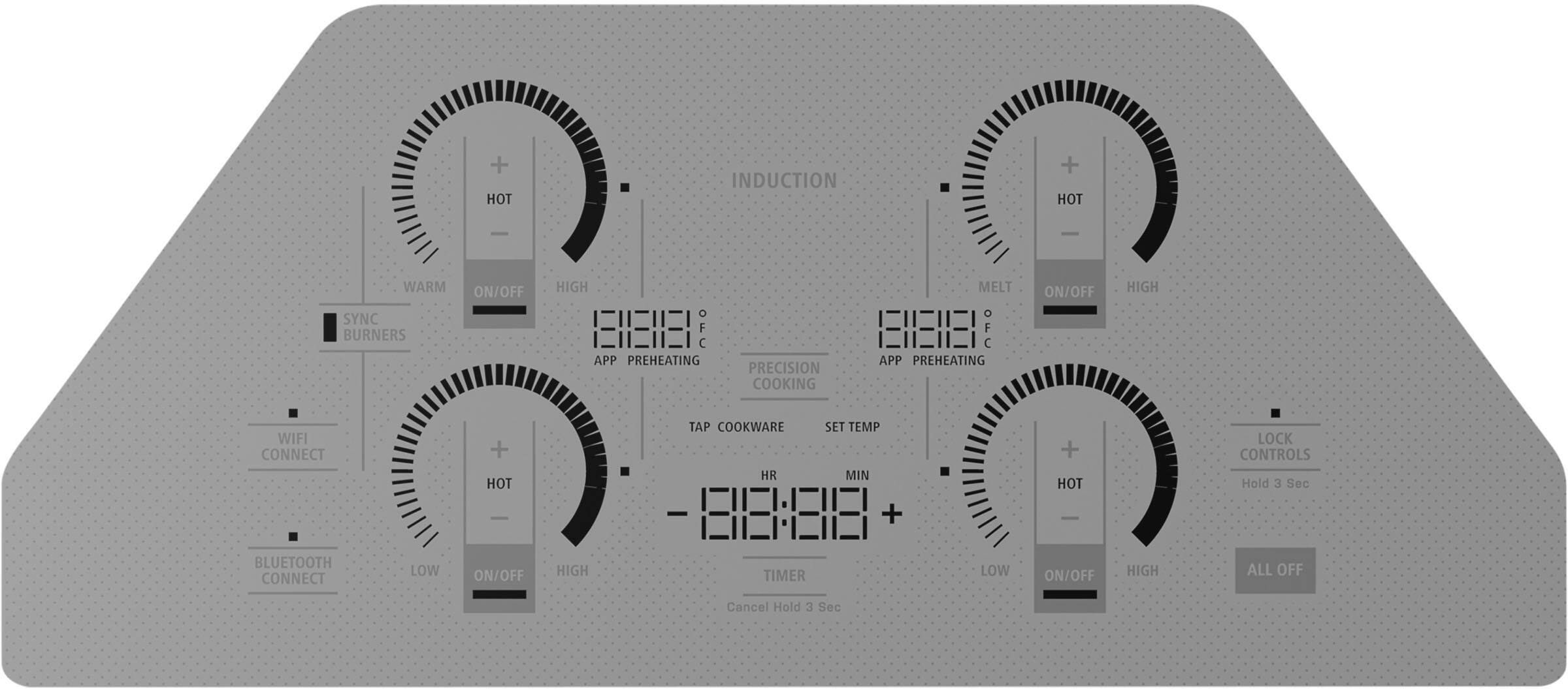Alt View 12. Monogram - 30" Built-In Electric Cooktop - Silver.