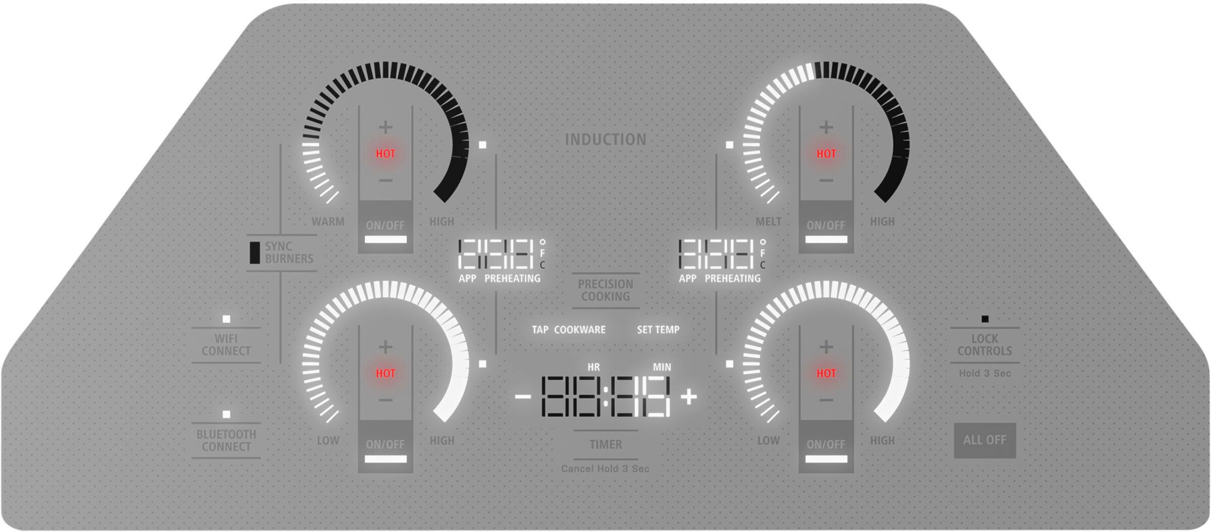 Alt View 13. Monogram - 30" Built-In Electric Cooktop - Silver.