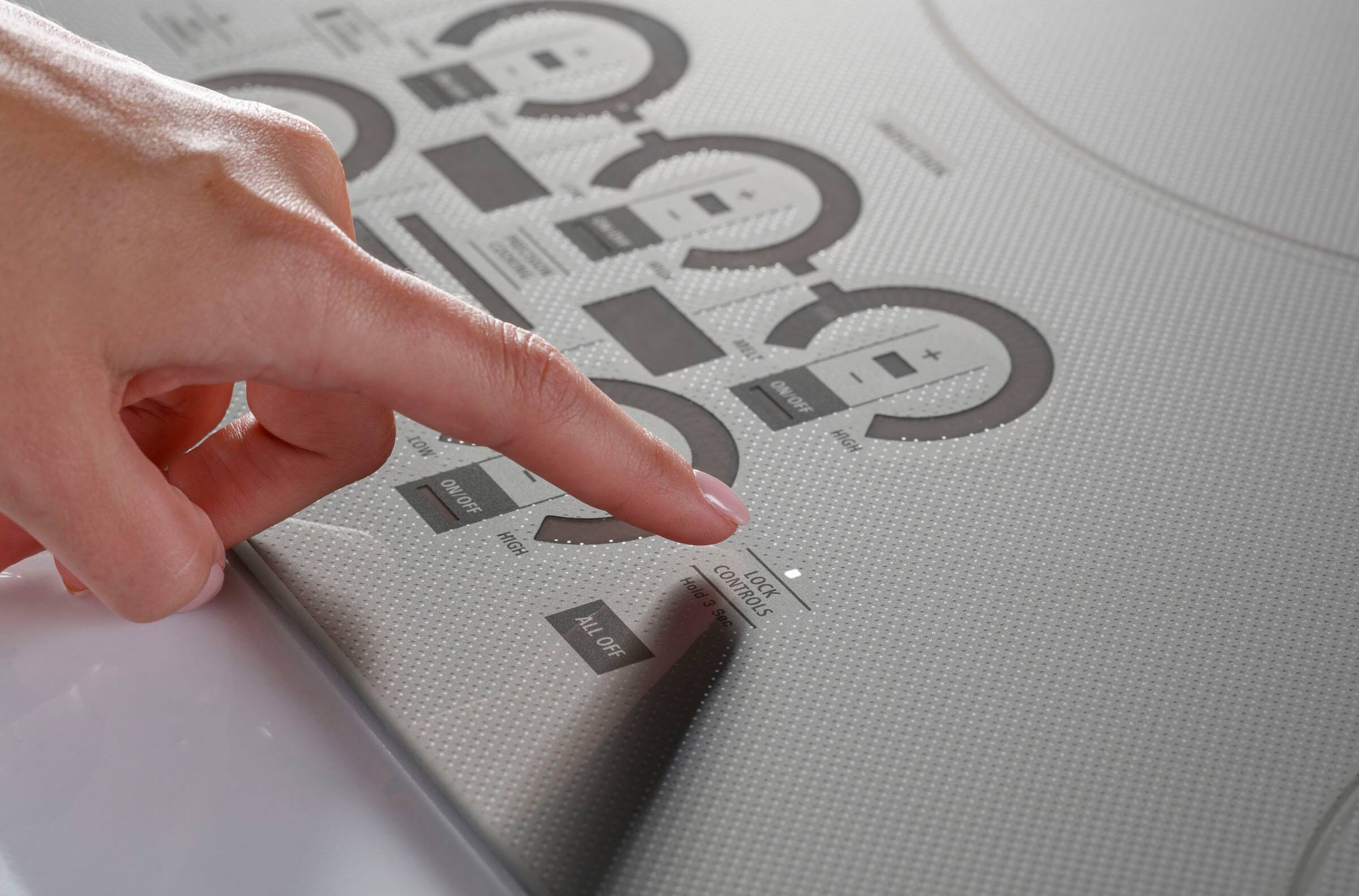 Alt View 22. Monogram - 36" Built-In Induction Cooktop - Silver.