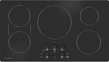 Monogram - 36" Built-In Electric Cooktop - Black Graphite - Front_Zoom