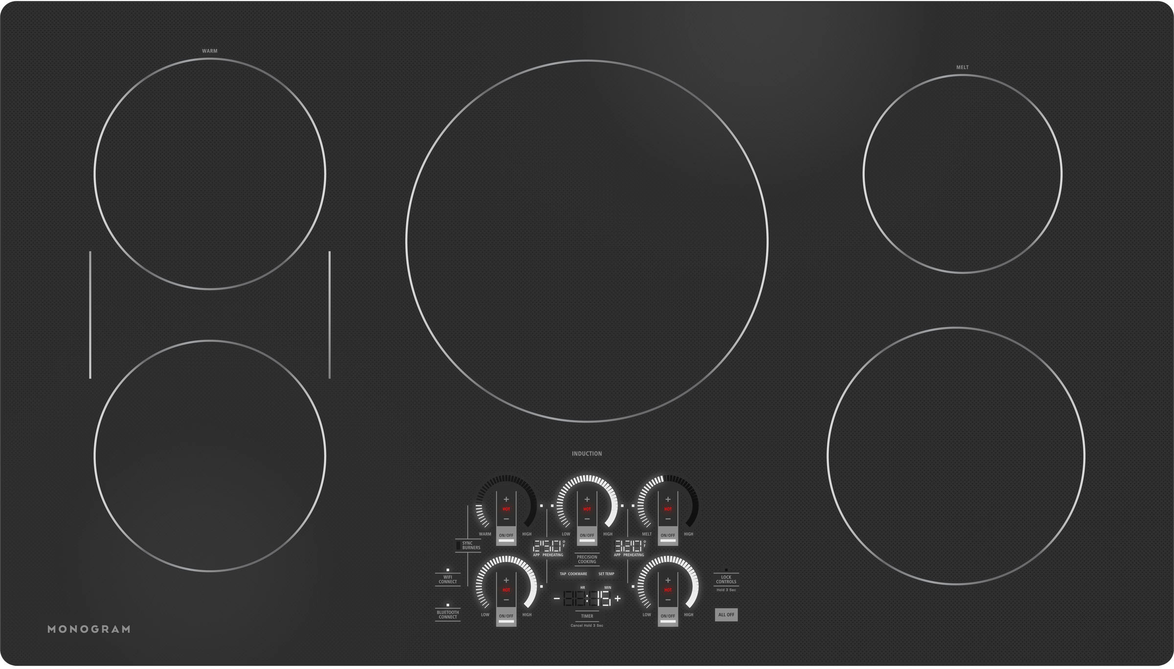 Monogram 36 Built-In Induction Cooktop Silver ZHU36RSTSS - Best Buy