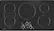 Alt View 11. Monogram - 36" Built-In Electric Cooktop - Black Graphite.