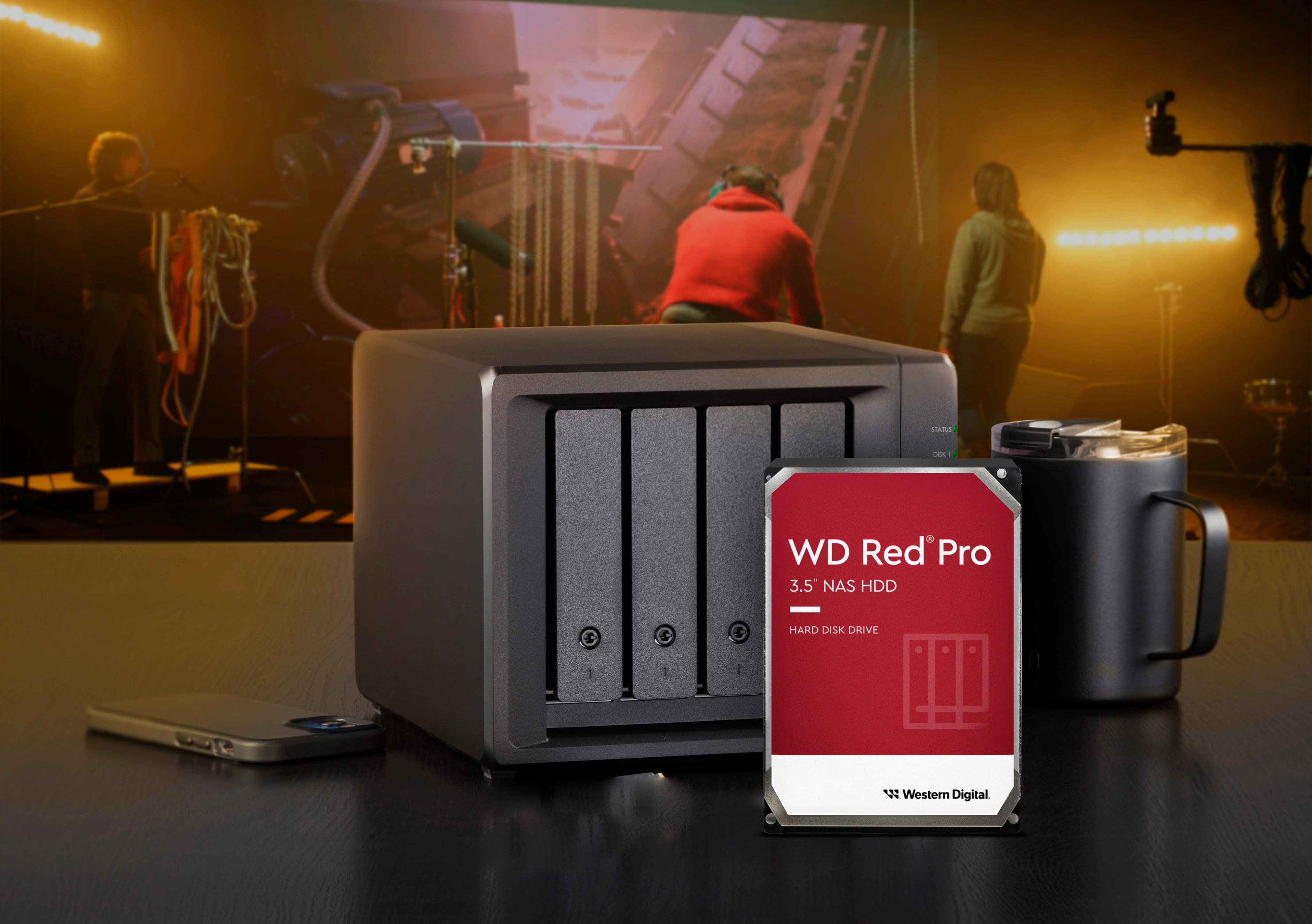 "FO Red aids WD TOTA . FEN - 1 - 2 . M P d 3.5 NAS WD HDD Red'Pro"