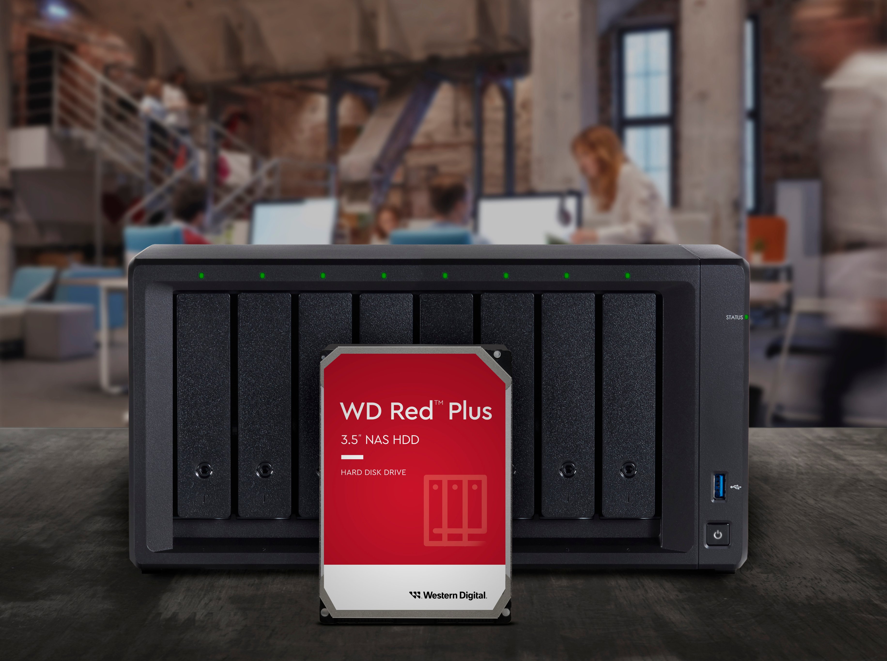  Western Digital 4TB WD Red Plus NAS Internal Hard