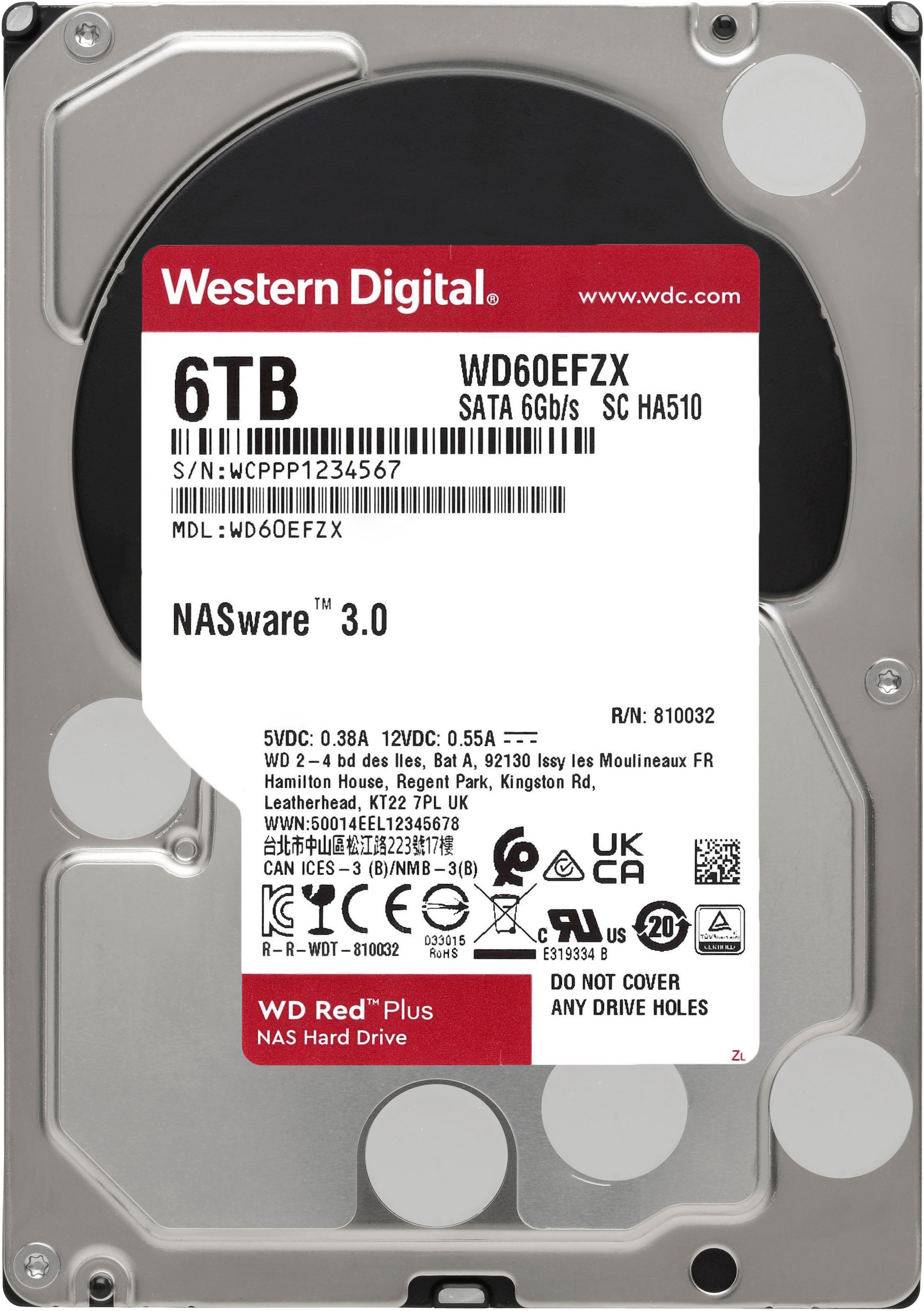 Stejl Forekomme miljø WD Red Plus 6TB Internal SATA NAS Hard Drive for Desktops  WDBC9V0060HH1-WRSN - Best Buy