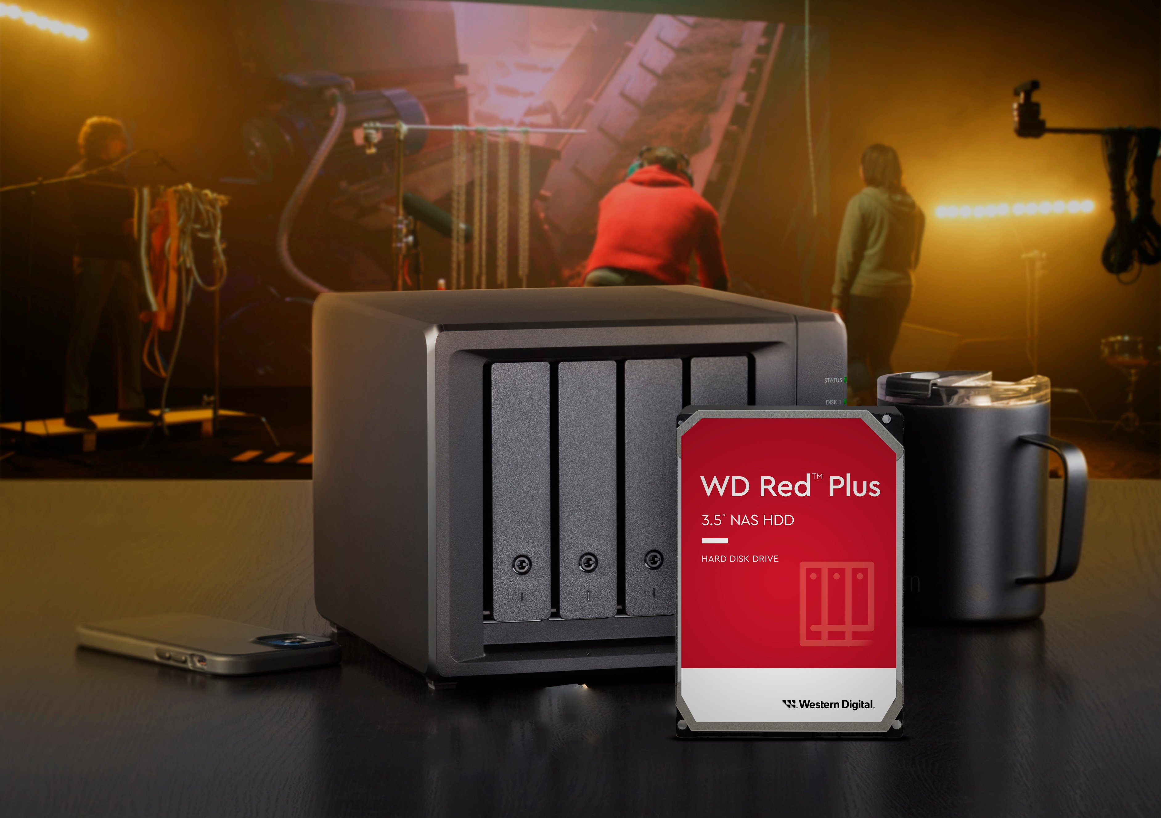 WD Red Plus 6TB NAS Hard Disk Drive - 5400 RPM Class SATA 6Gb/s, CMR, 64MB  Cache, 3.5 Inch - WD60EFRX