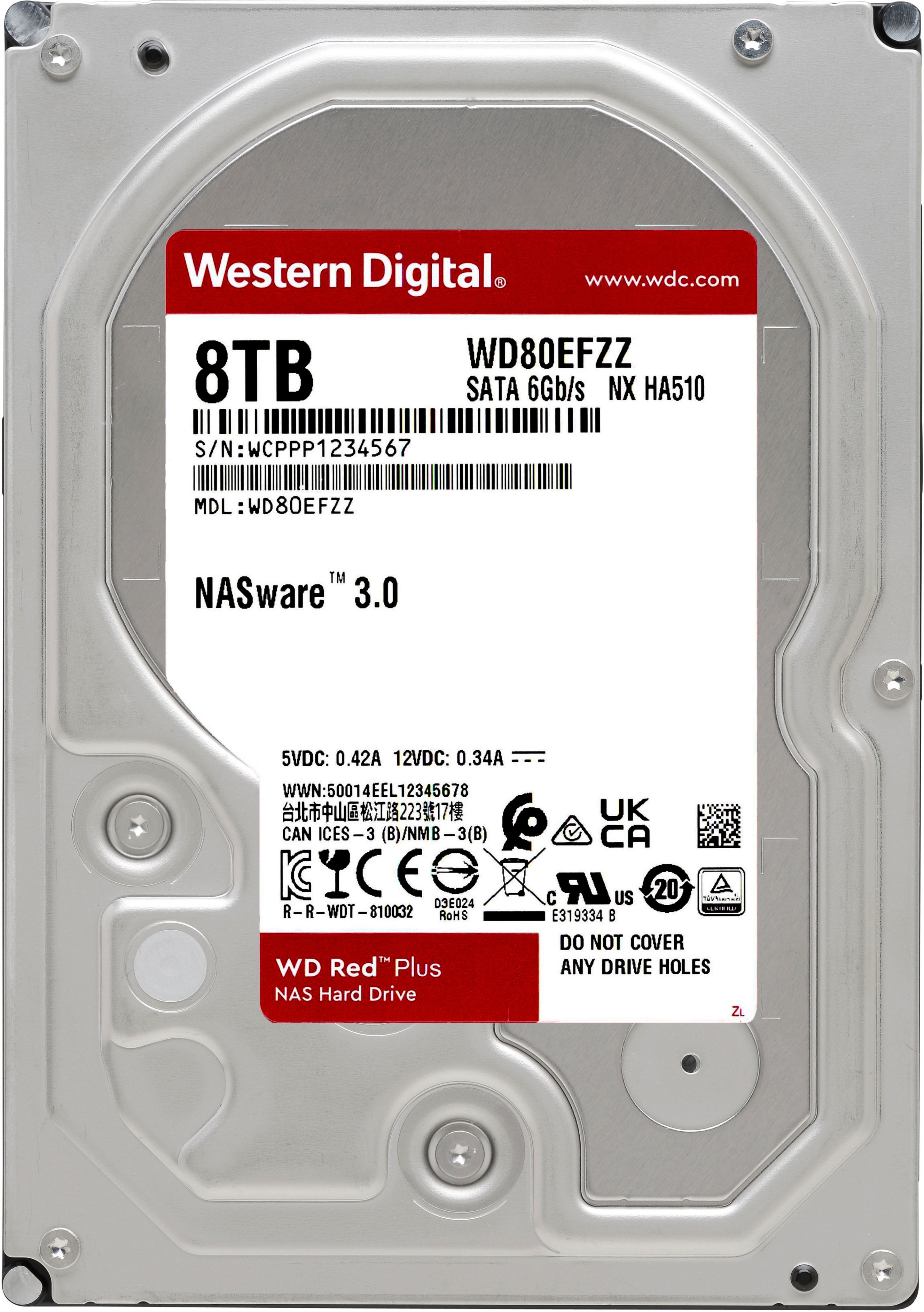 bånd Overhale Følelse WD Red Plus 8TB Internal SATA NAS Hard Drive for Desktops  WDBC9V0080HH1-WRSN - Best Buy