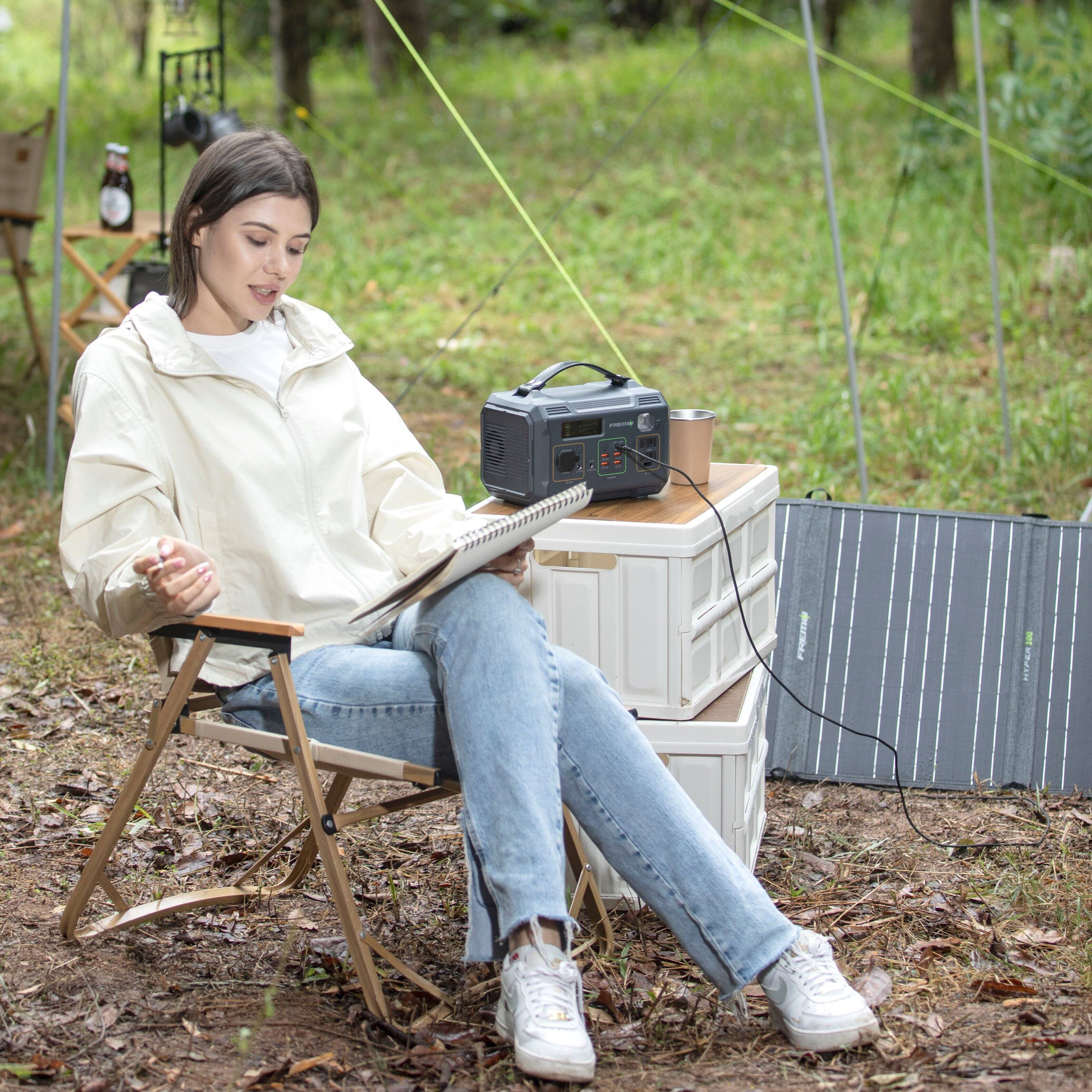 Alt View 22. Fremo - X300 276 Watt Battery Powered Portable Generator - Grey.