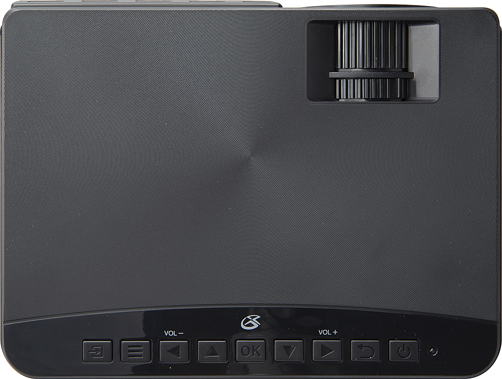 Back View: GPX - PJ300B LED Projector with Bluetooth - Black