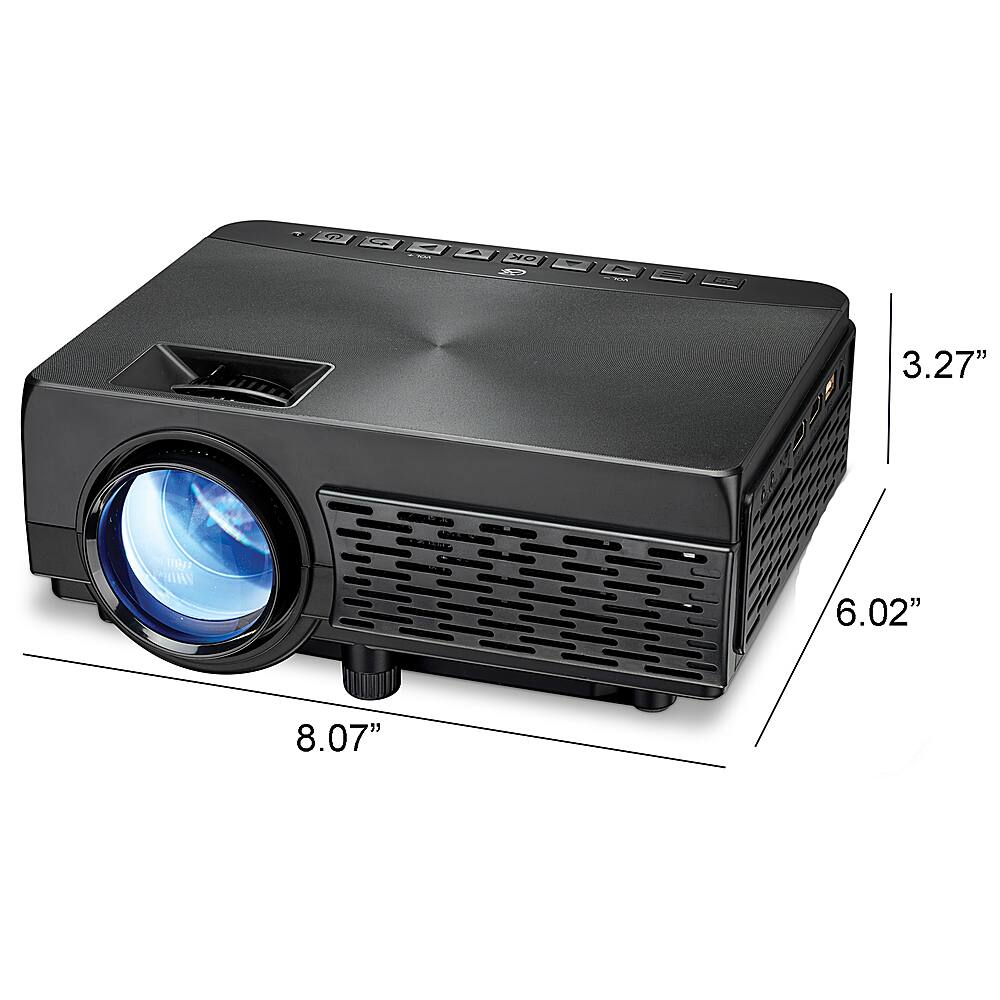 Alt View 11. GPX - PJ300B LED Projector with Bluetooth - Black.