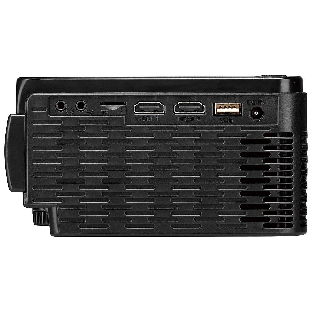 Top. GPX - PJ300VP LED Projector with Bluetooth, Screen Included - Black.