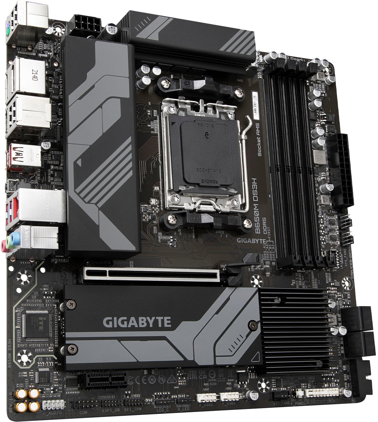 GIGABYTE AMD B350 Socket AM4 Motherboard Pictured