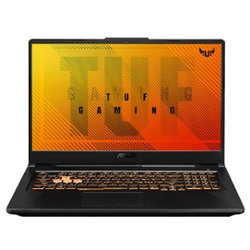 ASUS - TUF Gaming 17.3" Gaming Laptop FHD - AMD Ryzen 5 with 8GB Memory - NVIDIA GeForce GTX 1650 - 512GB SSD - Bonfire Black - Front_Zoom