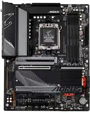 Front. GIGABYTE - GIGABYTE - B650 AORUS ELITE AX (Socket AM5) AMD B650 ATX DDR5 Wi-Fi 6E Motherboard - Black.