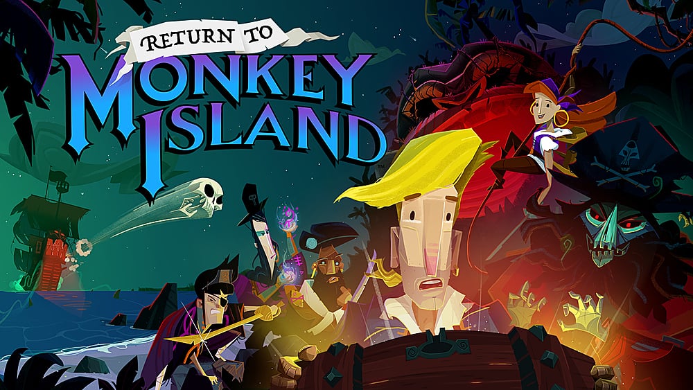Front. Nintendo - Return to Monkey Island.