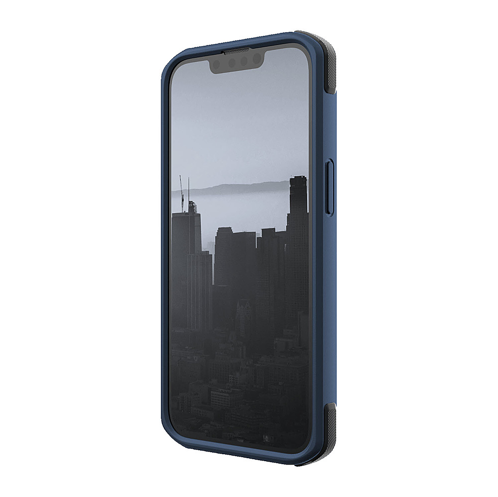 Left View: Raptic - Secure Case for Apple iPhone 14 - Marine Blue