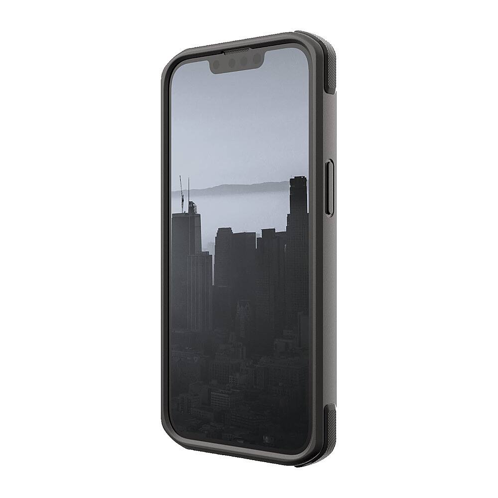 Left. Raptic - Secure Case for Apple iPhone 14 - Black.