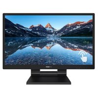 Philips - 242B9T 23.8" IPS LCD Touchscreen Monitor with SmoothTouch - Black - Front_Zoom