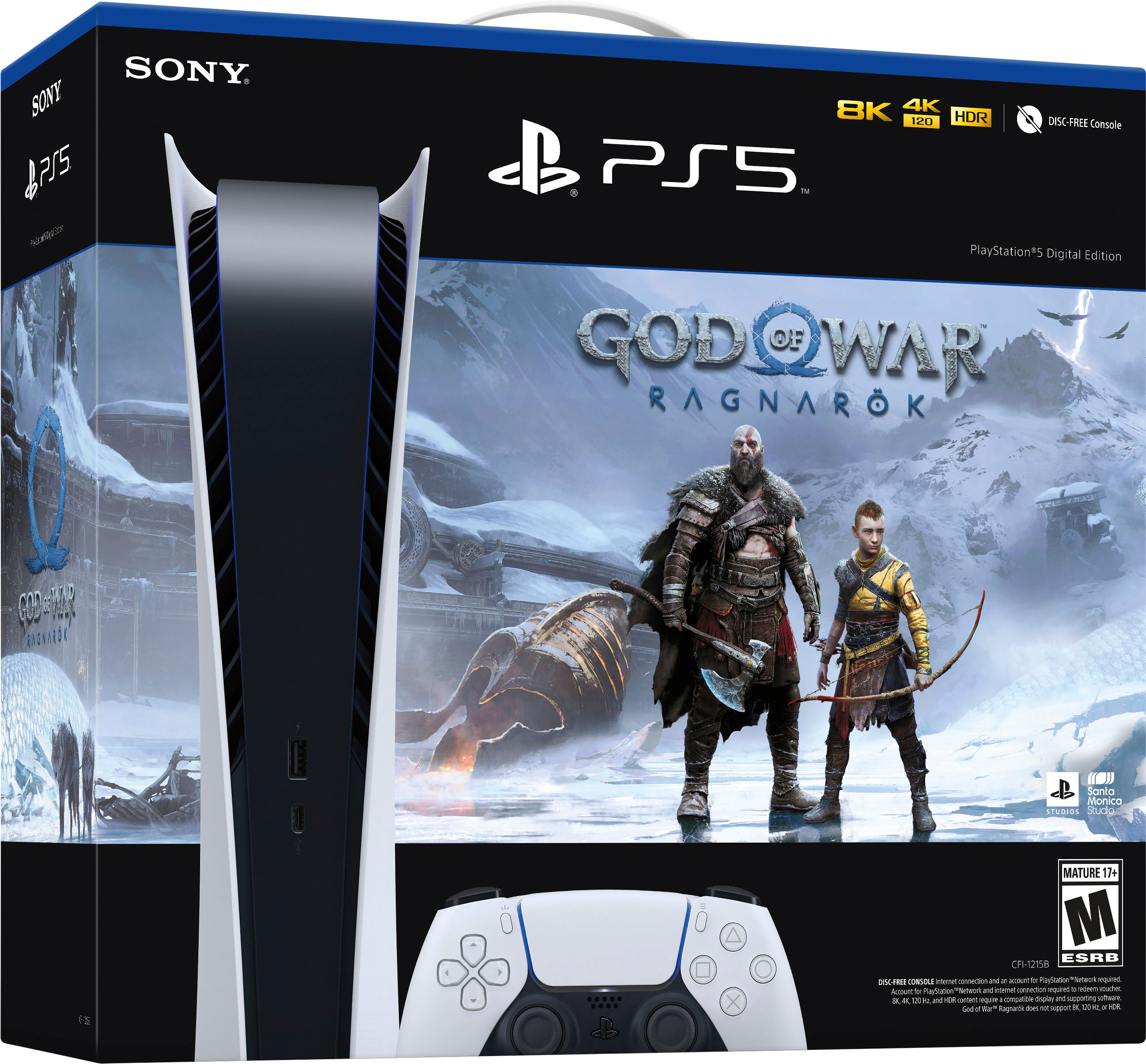 Playstation 5 Digital Edition – God of War Ragnarök Bundle