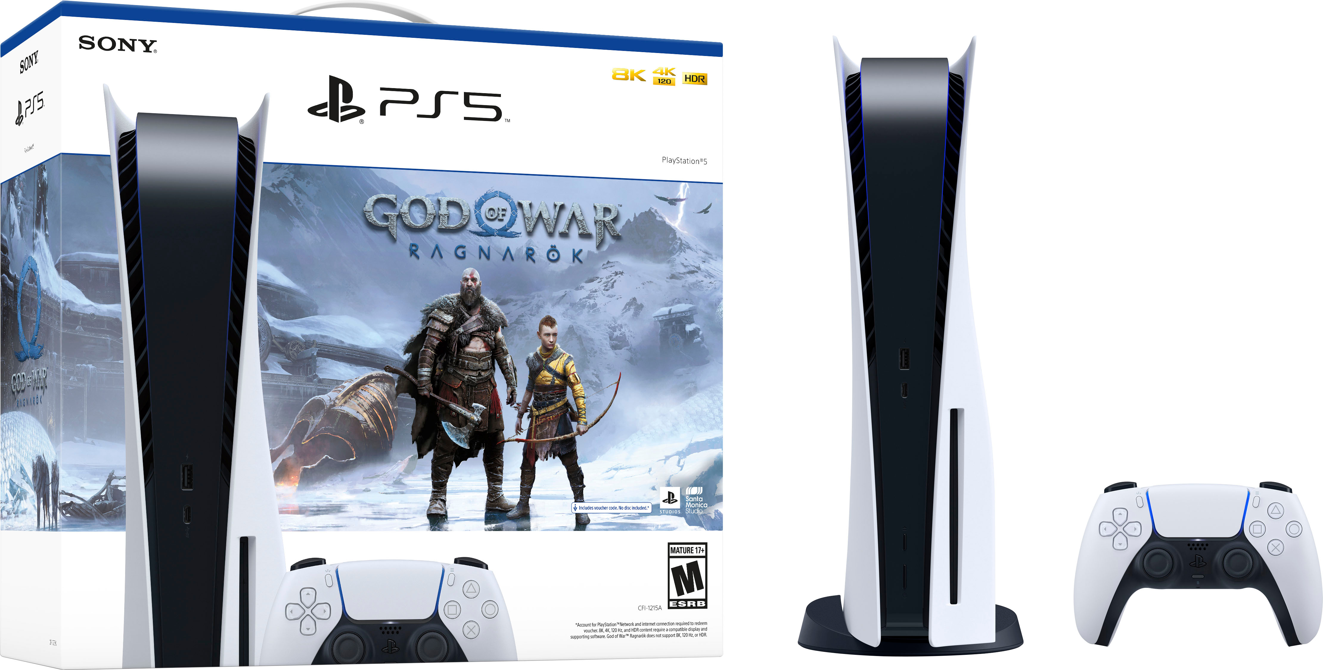 Sony PlayStation 5 God of War Ragnarök Console Bundle ...