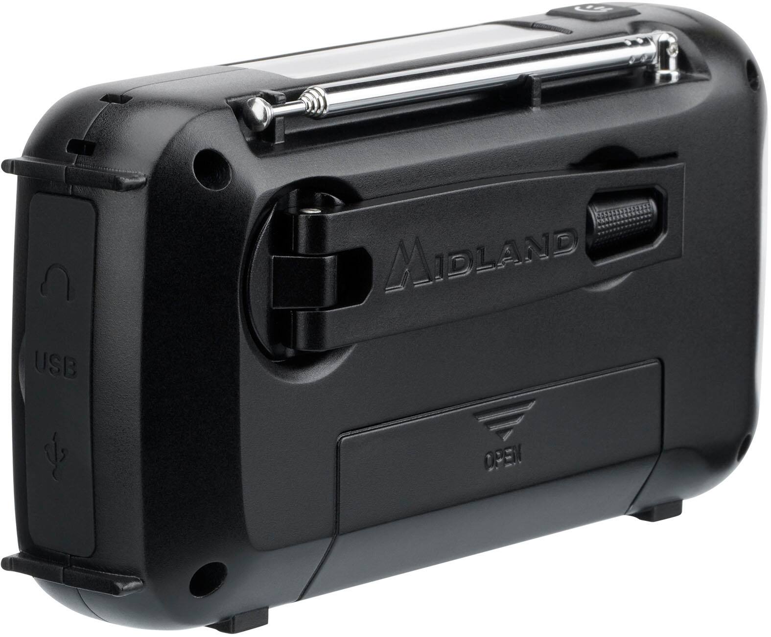 Alt View 11. Midland - Emergency Crank Weather Alert Radio - Red/Black.