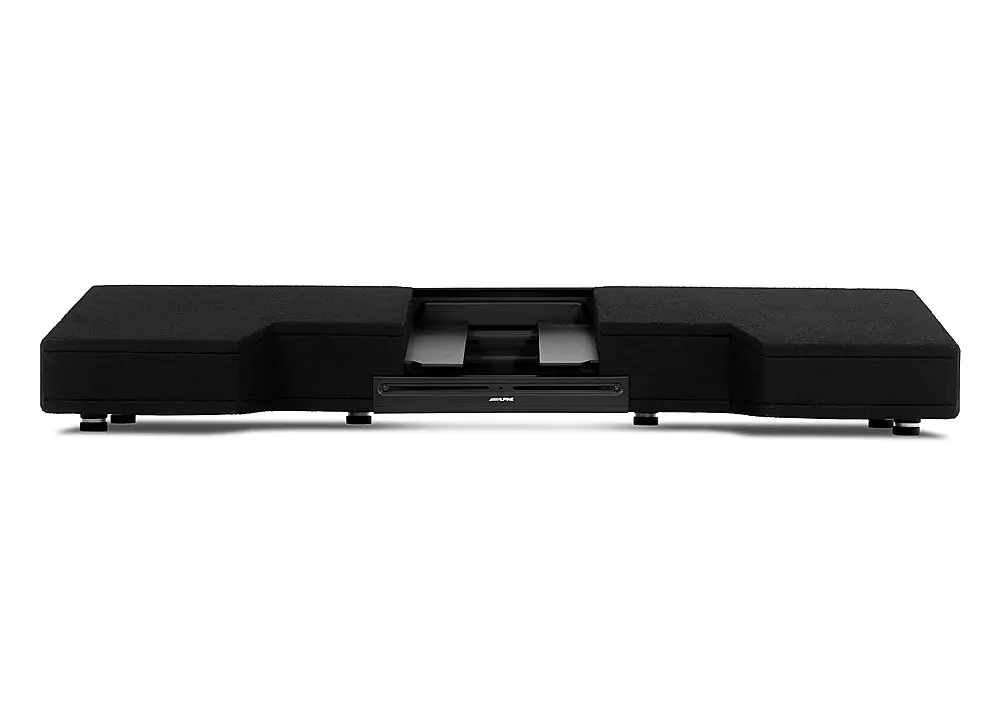 Back. Alpine - 8" S-Series Dual Loaded Truck Enclosure - Black.