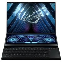 ASUS - ROG Zephyrus Duo 16" Gaming Laptop with ROG ScreenPad Plus - AMD Ryzen 7 6800H - 16GB Memory - 1TB SSD - Black - Front_Zoom