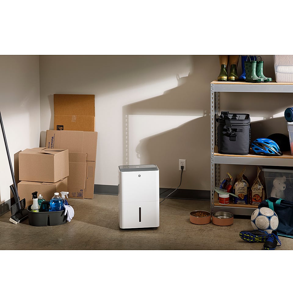 Alt View 13. GE - 35-Pint Energy Star Portable Dehumidifer with Smart Dry for Very Damp Spaces - White.