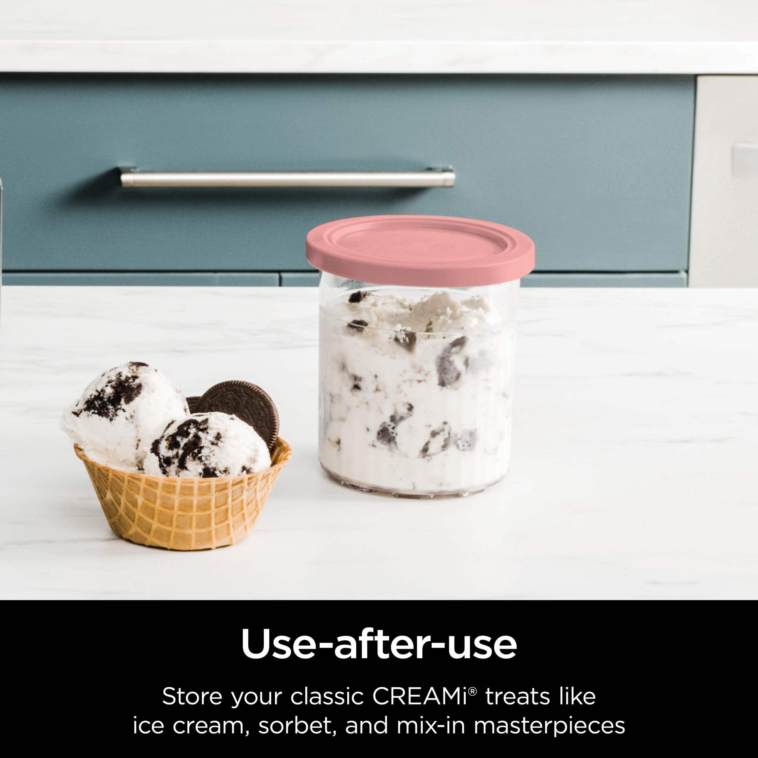 Use-after-use Store your classic CREAMi treats like ice cream, sorbet, and mix-in masterpieces