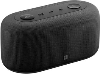 Microsoft - Audio Dock - Teams Certified, HDMI 2.0, USB-A/C, audio speaker phone, works with Teams, Zoom, and Google Meet - Matte Black - Front_Zoom