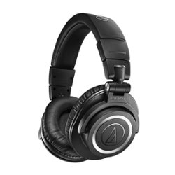 Audio-Technica M50XBT Studio Monitor Headphones - Black - Front_Zoom