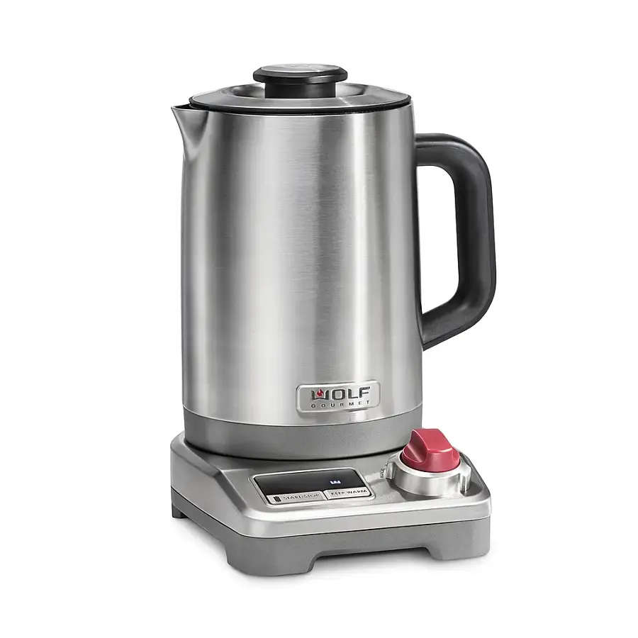 Wolf Gourmet TRUE Temperature 1.5 Liter Electric Kettle Stainless Steel ...