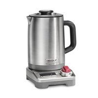 Wolf Gourmet - TRUE Temperature 1.5 Liter Electric Kettle - Stainless Steel - Front_Zoom
