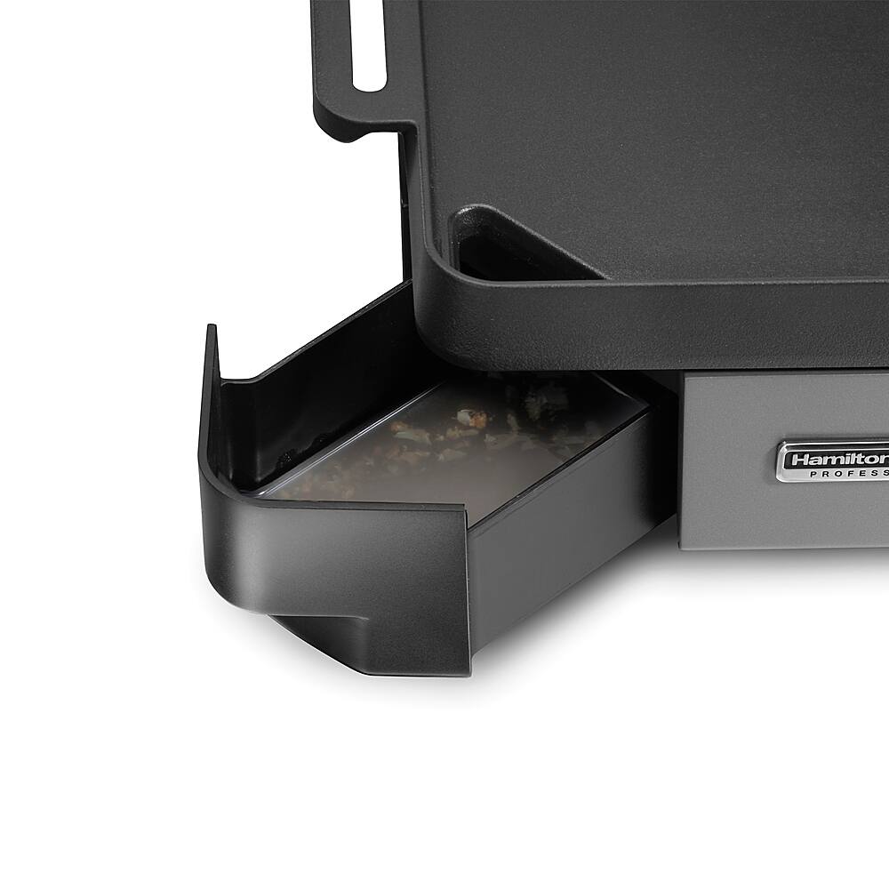 Alt View 11. Hamilton Beach - Professional Cast Iron Electric Grill - BLACK.