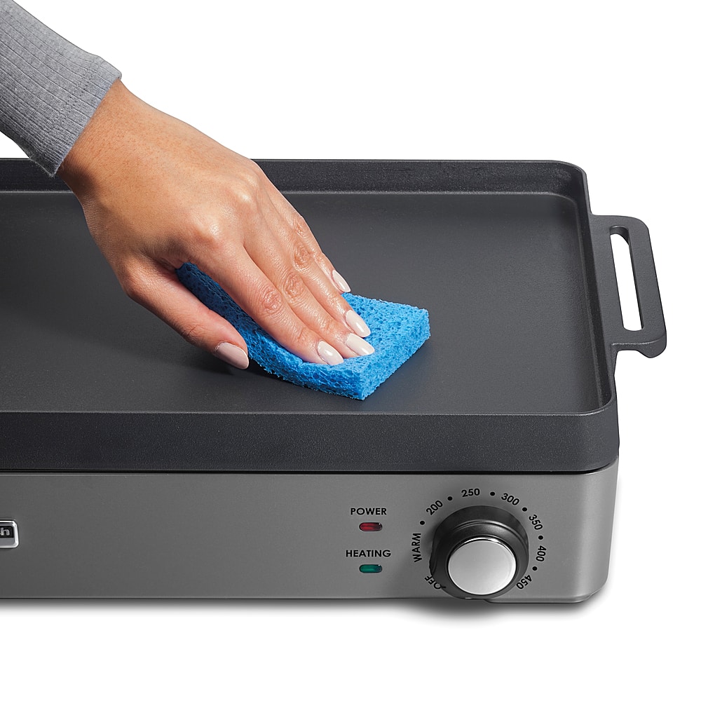 Alt View 12. Hamilton Beach - Professional Cast Iron Electric Grill - BLACK.