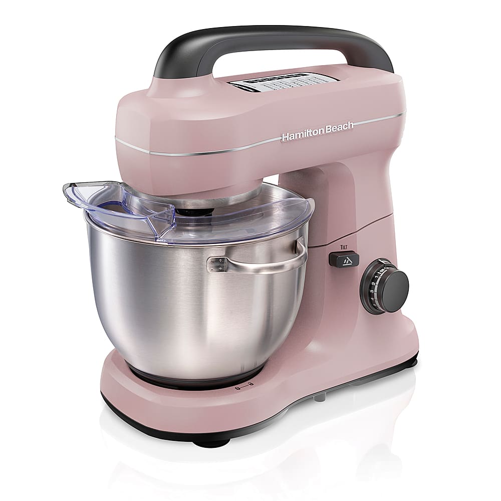 Hamilton Beach - 300 Watt 7 Speed Stand Mixer - Pink - Front_Zoom
