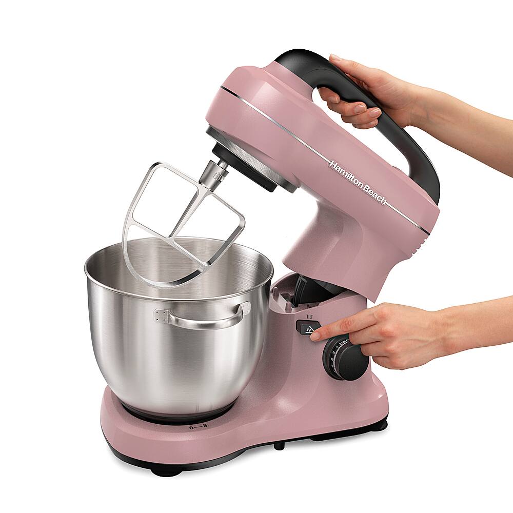 Alt View 13. Hamilton Beach - 300 Watt 7 Speed Stand Mixer - Pink.