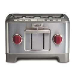 Wolf Gourmet - Four-Slice Toaster - STAINLESS STEEL - Front_Zoom