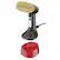 Angle. CHI - Handheld Garment Steamer - Red.