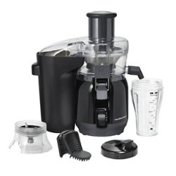 Hamilton Beach - Big Mouth Juice and Blend 2-in-1 Juicer and Blender - BLACK - Front_Zoom