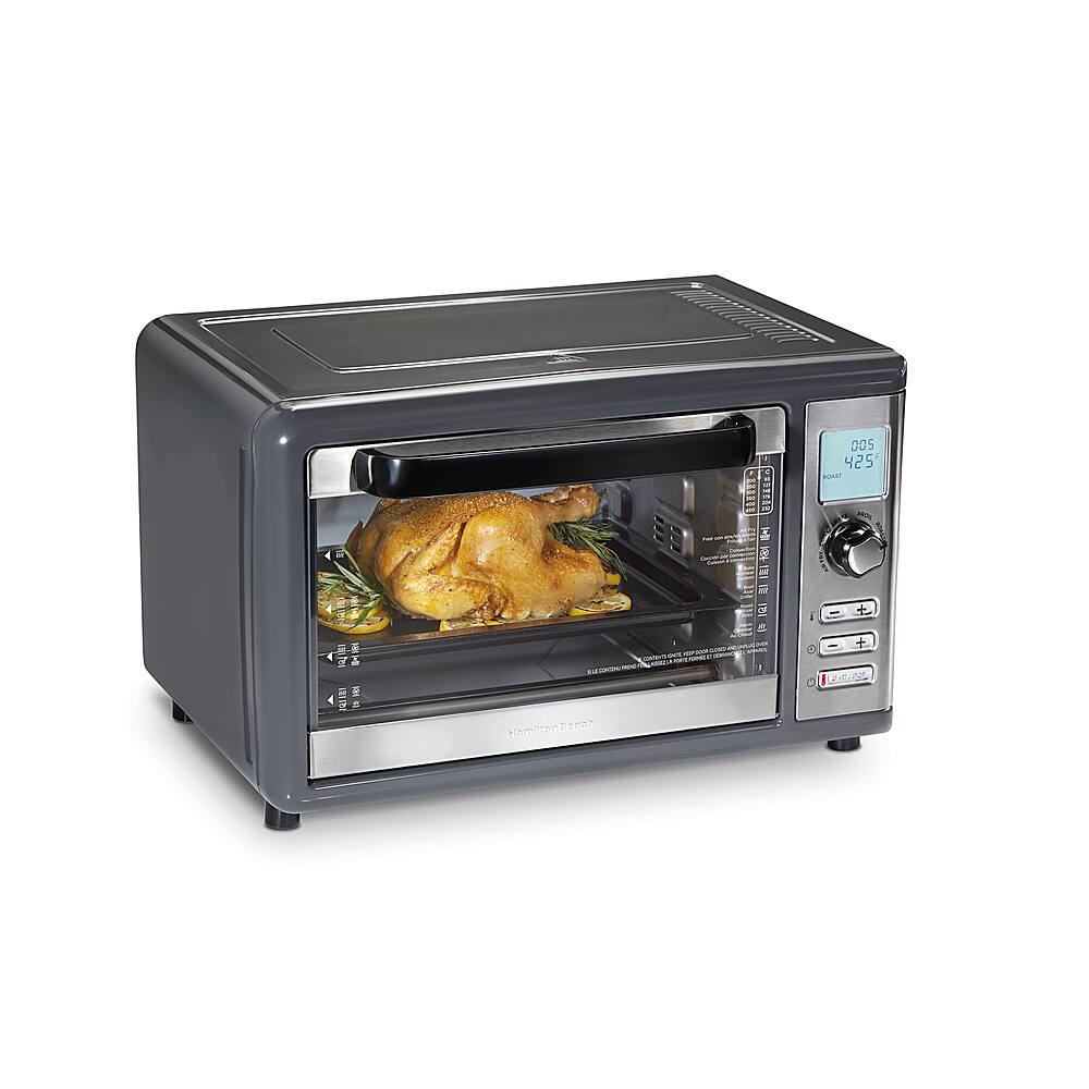 Alt View 11. Hamilton Beach - Sure-Crisp XL 1.12 Cu. Ft. Air Fryer Digital Toaster Oven - GREY.