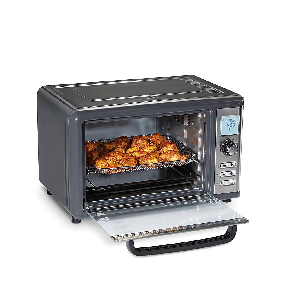 Hamilton Beach Sure Crisp XL 1.12 Cu. Ft. Air Fryer Digital Toaster Oven GREY 31390 Open Box Best Buy