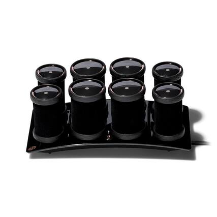 Angle. T3 - Volumizing Hot Rollers Luxe Set with Dual Temperature Control - Black.