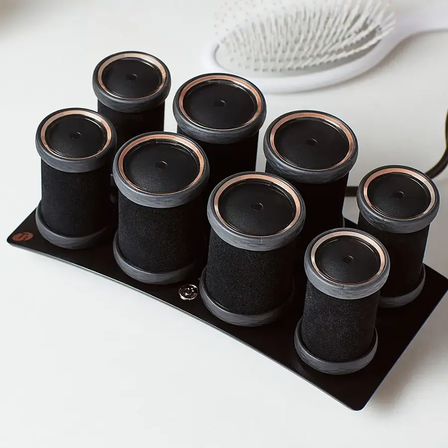 Alt View 22. T3 - Volumizing Hot Rollers Luxe Set with Dual Temperature Control - Black.
