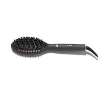 T3 - Edge Heated Smoothing & Straightening Brush for Styling - Metallic Graphite - Angle_Zoom