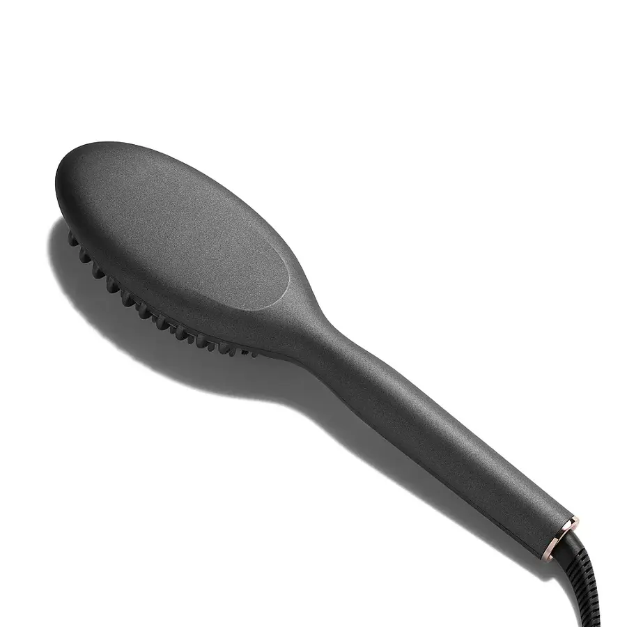 Alt View 16. T3 - Edge Heated Smoothing & Straightening Brush for Styling - Metallic Graphite.